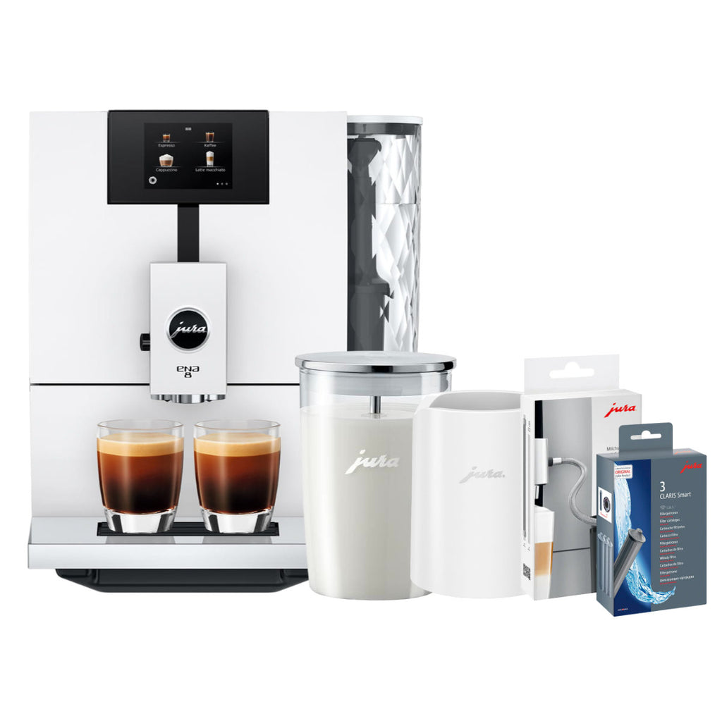 Jura ENA Solutions – (Full Nordic & Coffee White) Automatic 8 Espresso Home Machine Coffee 15491