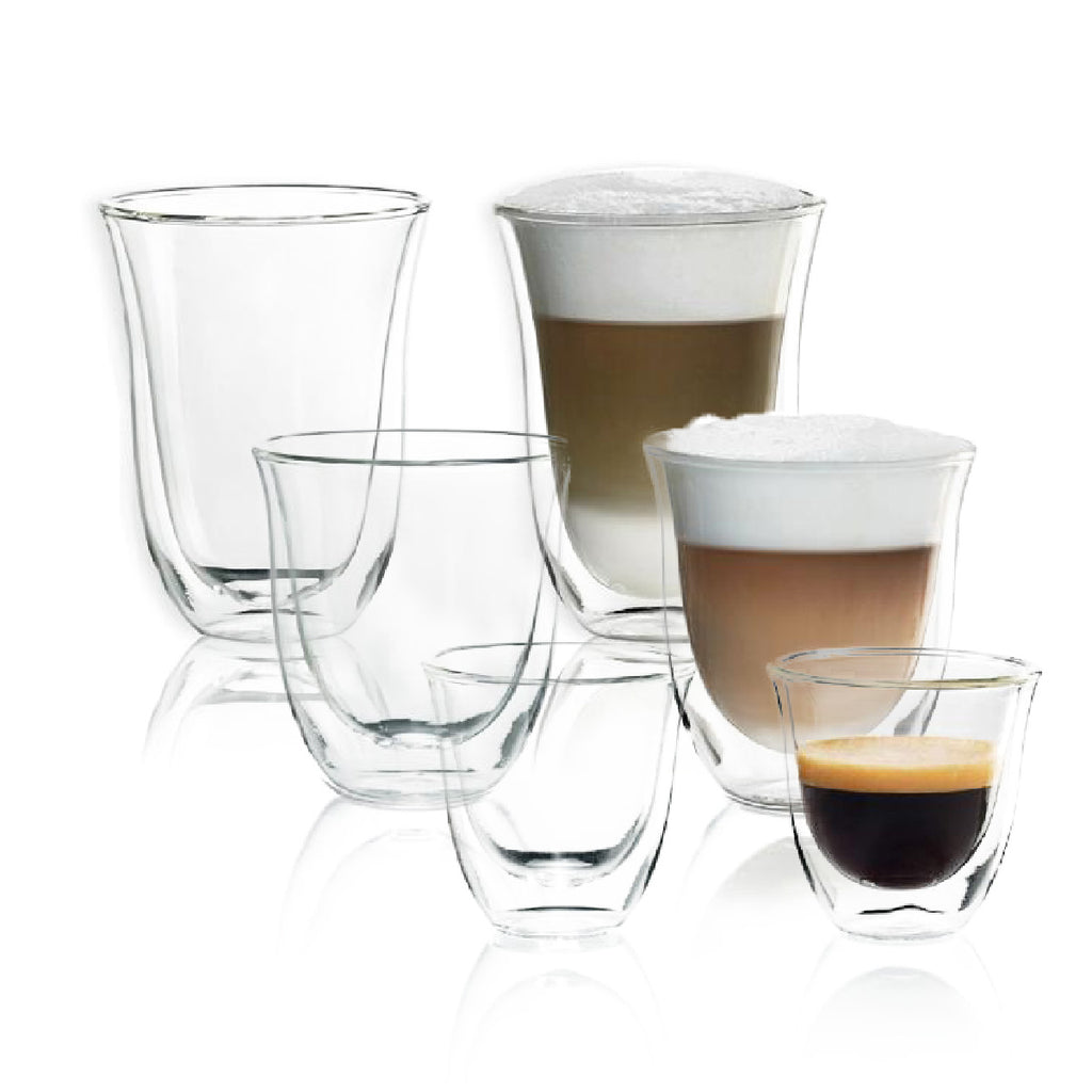 DeLonghi 2-pc. Double-Wall Cappuccino Glass Set