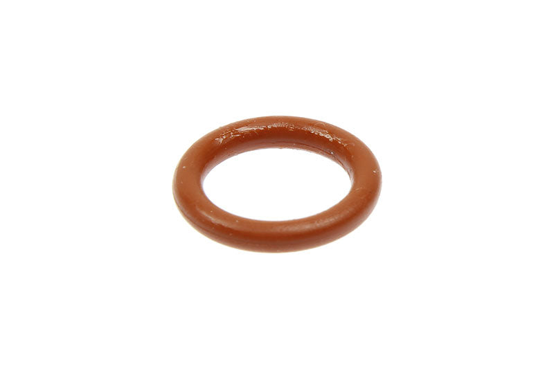 A close-up image of a red rubber O-ring gasket, specifically the DeLonghi Parts: Gasket 537177. The circular O-ring has a smooth surface and is designed for sealing applications in mechanical or plumbing systems, compatible with DeLonghi products. The background is white and uncluttered.