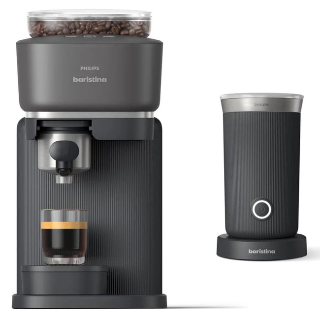 Philips Baristina Combo Espresso Machine with Milk Frother BAR303/60 (Black)