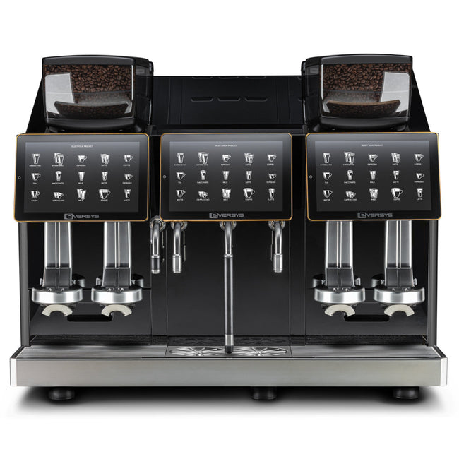 Eversys Shotmaster 4 Group Head Milk System Pro Super Traditional Espresso Machine ms-pro/ST (Charcoal)