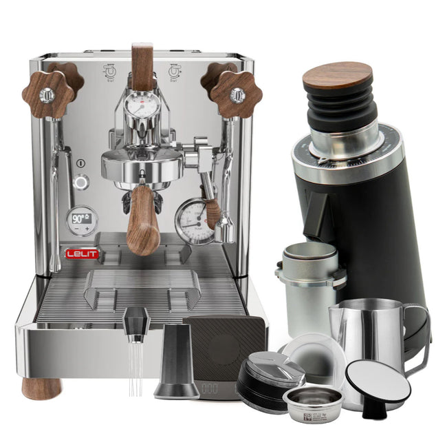 BLACK FRIDAY BUNDLE | Lelit Bianca 3 PL162T Espresso Machine, DF64 Gen2 With DLC Burrs Grinder (Black) & Barista Tool Bundle