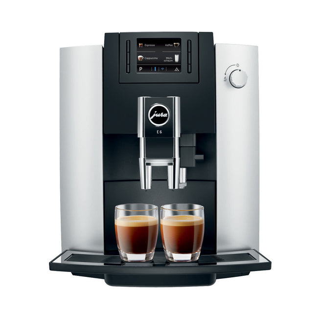 Jura E6 Super Automatic Espresso Machine 15070 (Platinum)