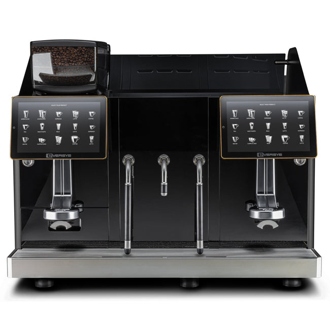 Eversys Enigma 2 Group Head Steam Wand Wide Super Traditional Espresso Machine E'4s x-wide/ST (Charcoal)