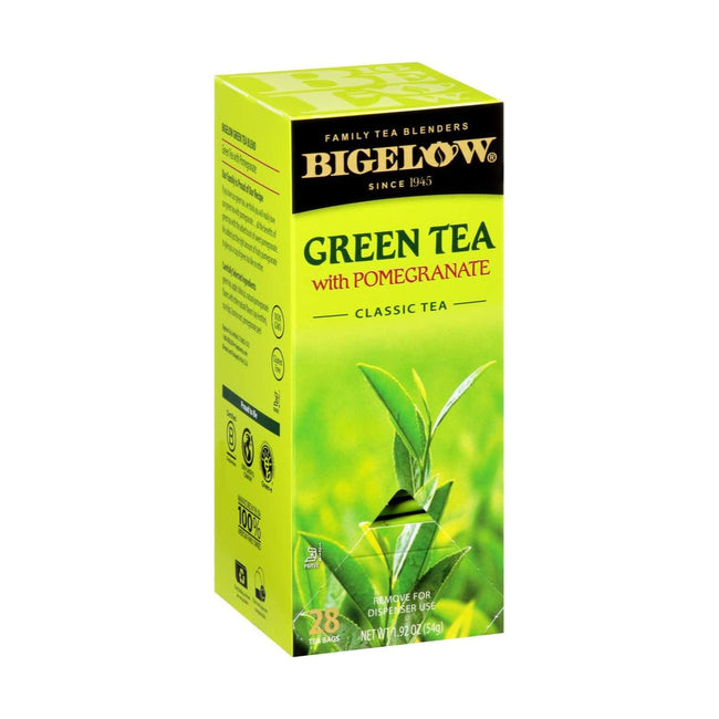 Bigelow Green Tea with Pomegranate Tea Bags (Box of 28 Tea Bags)