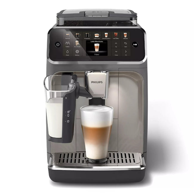 Philips 5500 LatteGo Super Automatic Espresso, Cappuccino, & Latte Machine with SilentBrew EP5544/90