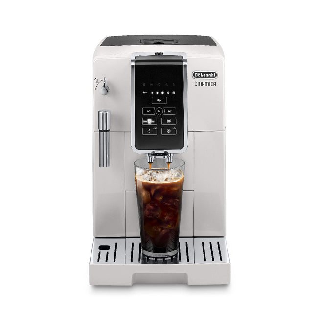 DeLonghi Dinamica Super Automatic Espresso & Coffee Machine - ECAM35020W (White) - Open Box, Unused