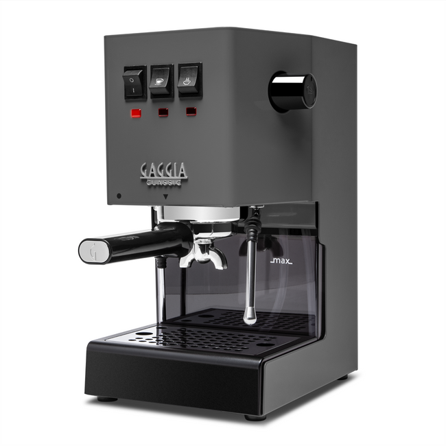 Gaggia Classic E24 Espresso Machine RI9380/51 (Grey) with Bottomless Walnut Portafilter, Walnut Tamper Bundle