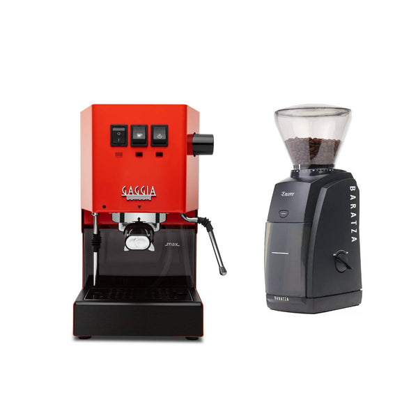 Gaggia Classic Evo Pro Lobster Red Baratza Encore Grinder