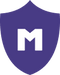 The Mulberry Protection emblem is a purple shield-shaped design featuring a white capital letter "M" in the center.