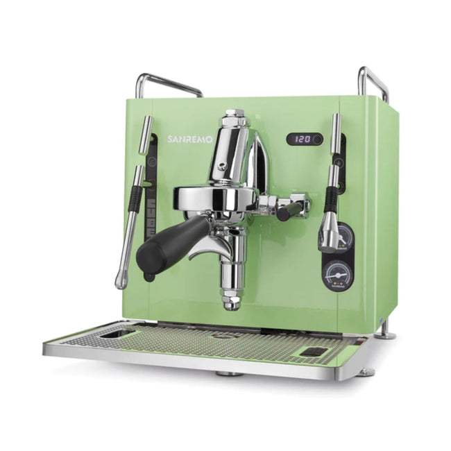 Sanremo Cube R Heat Exchanger Espresso Machine  E61 Group Head  (Green)