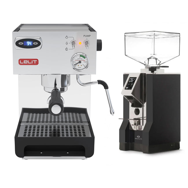 Lelit Anna 2 PL41TEM Espresso Machine with PID and Eureka Mignon Specialita (Black) Grinder Bundle