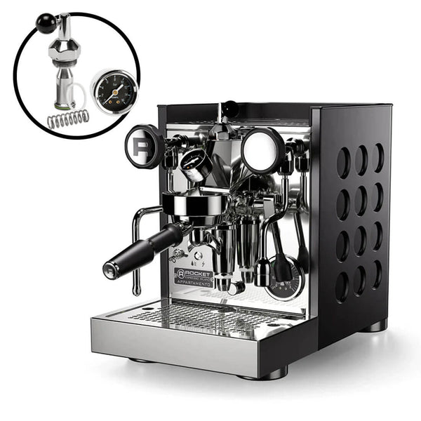 Rocket Appartamento TCA Espresso Machine with Flow Control RE502B3B12 (Black - Black)