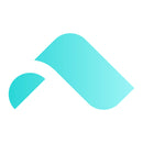 The logo for Route Package Protection, part of the Route brand, is designed with a turquoise abstract motif. It includes a rounded half-circle on the left side and an elongated shape evocative of a roof or hill on the right, all set against a clean white background to symbolize sustainability.