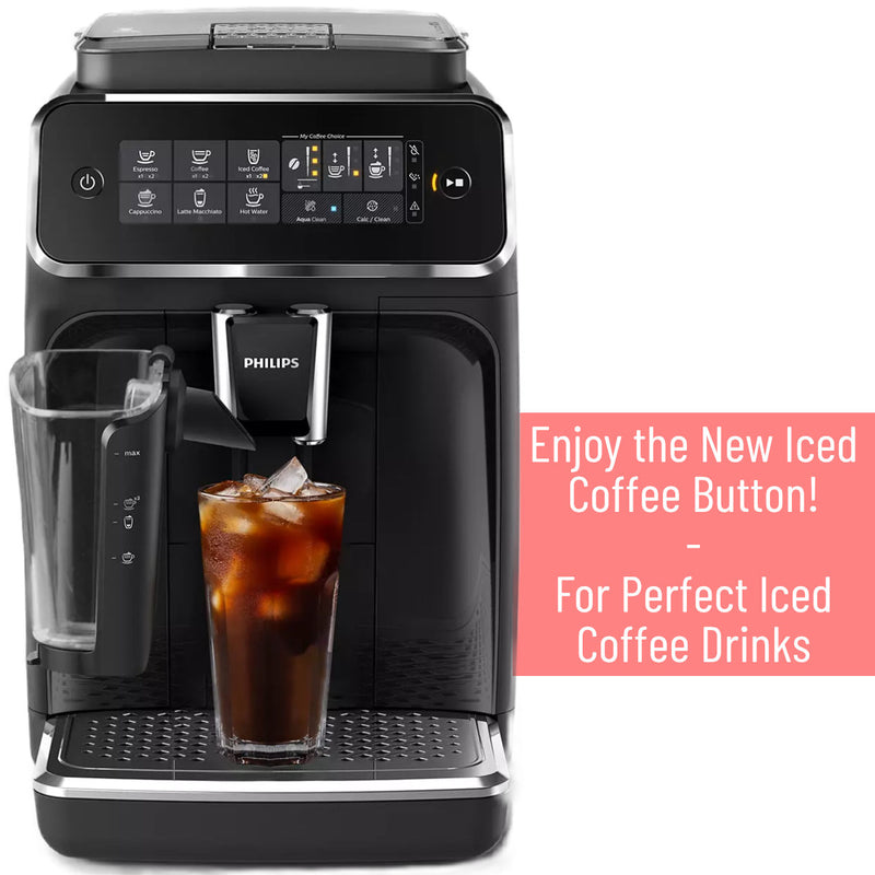 Philips 3200 Series Fully Automatic Espresso Machine with LatteGo Milk  Frother and Iced Coffee, 5 Coffee Varieties Black EP3241/74 - Best Buy