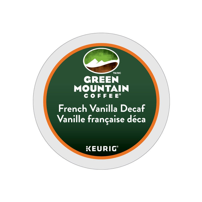 Green Mountain Decaf French Vanilla K-Cup® Pods | Best Before Oct 5, 2024 (Case of 96)