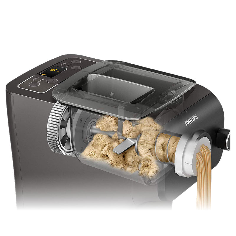 Clearance Depot - New Philips Smart Pasta Maker Plus with Integrated Scale,  HR2382/16, Black